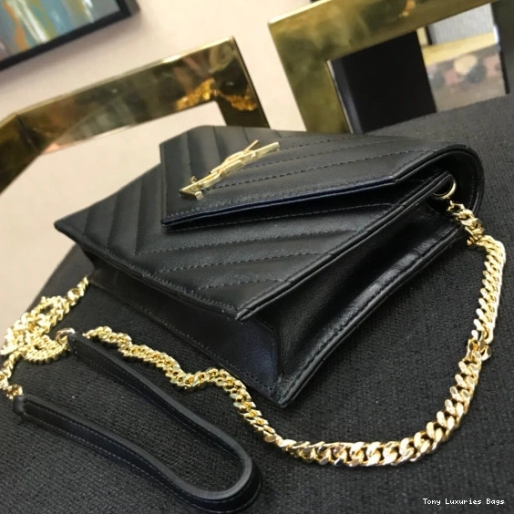 Tony Luxuries CASSANDRE CHAIN WALLET MATELASSÉ YSL 0802